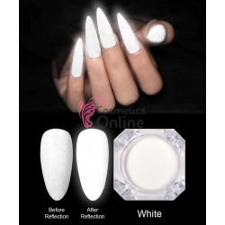 Pigment de unghii 3,5 gr Alb Reflectorizant NADP007DD